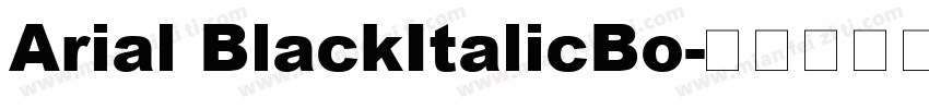 Arial BlackItalicBo字体转换